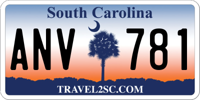 SC license plate ANV781