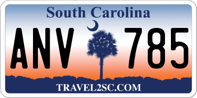 SC license plate ANV785