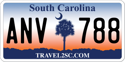 SC license plate ANV788