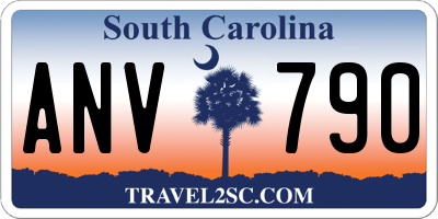 SC license plate ANV790