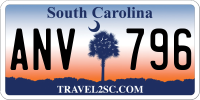 SC license plate ANV796