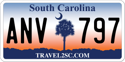 SC license plate ANV797