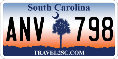 SC license plate ANV798