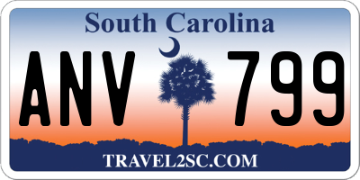 SC license plate ANV799