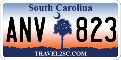 SC license plate ANV823