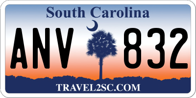 SC license plate ANV832