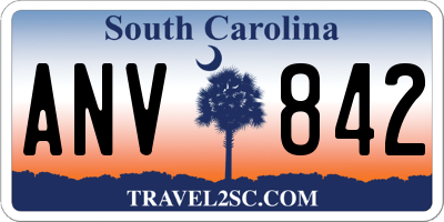 SC license plate ANV842