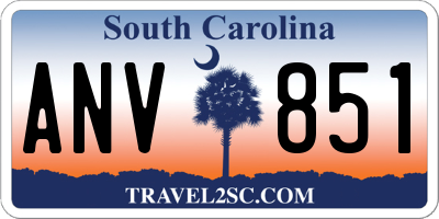 SC license plate ANV851