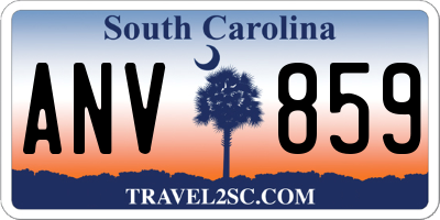 SC license plate ANV859