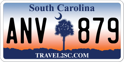 SC license plate ANV879