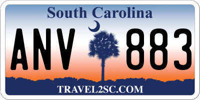 SC license plate ANV883