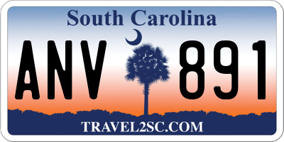 SC license plate ANV891