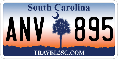 SC license plate ANV895