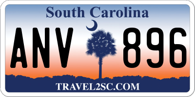 SC license plate ANV896