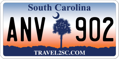SC license plate ANV902
