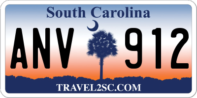 SC license plate ANV912