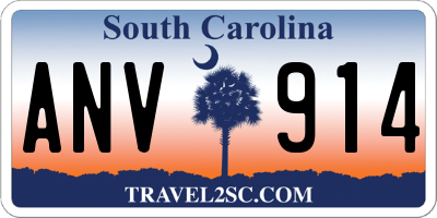 SC license plate ANV914