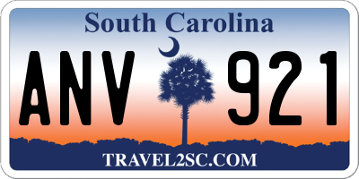 SC license plate ANV921