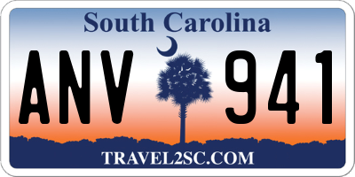 SC license plate ANV941