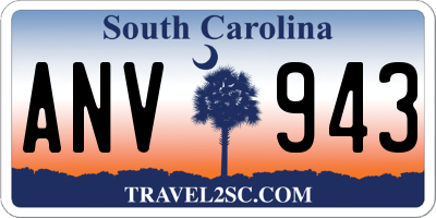 SC license plate ANV943