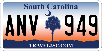 SC license plate ANV949