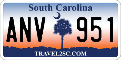 SC license plate ANV951