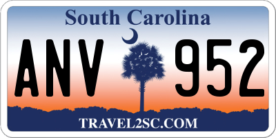 SC license plate ANV952