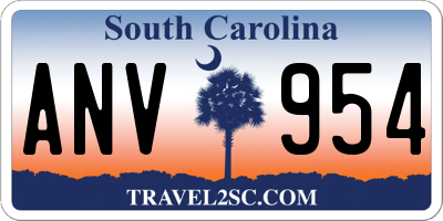 SC license plate ANV954