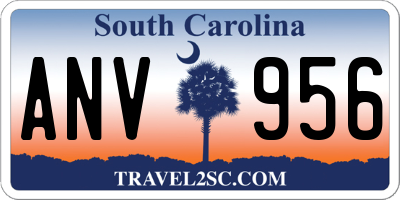 SC license plate ANV956