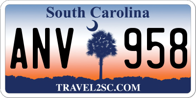 SC license plate ANV958