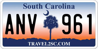 SC license plate ANV961