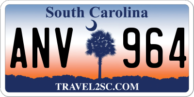 SC license plate ANV964