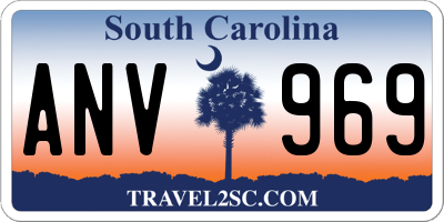 SC license plate ANV969