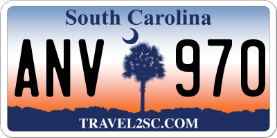 SC license plate ANV970