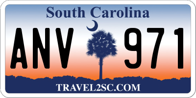 SC license plate ANV971