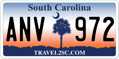 SC license plate ANV972
