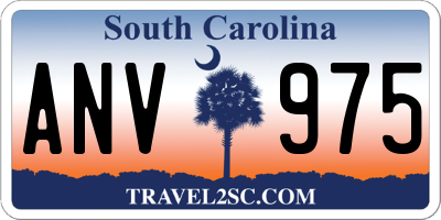 SC license plate ANV975