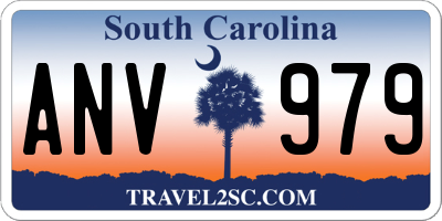 SC license plate ANV979