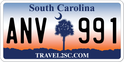 SC license plate ANV991