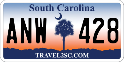 SC license plate ANW428
