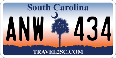 SC license plate ANW434