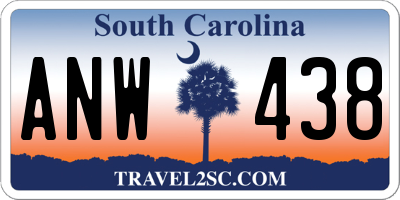 SC license plate ANW438