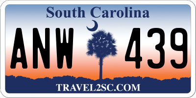 SC license plate ANW439
