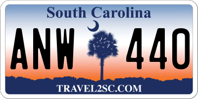 SC license plate ANW440