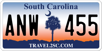 SC license plate ANW455
