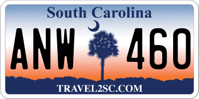 SC license plate ANW460