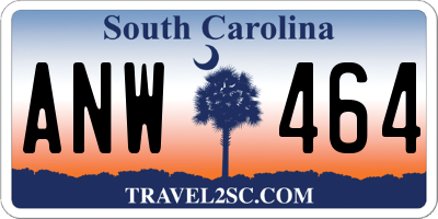 SC license plate ANW464