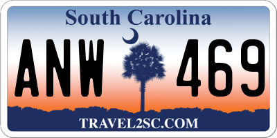 SC license plate ANW469