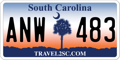 SC license plate ANW483