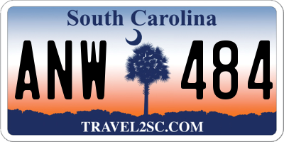 SC license plate ANW484